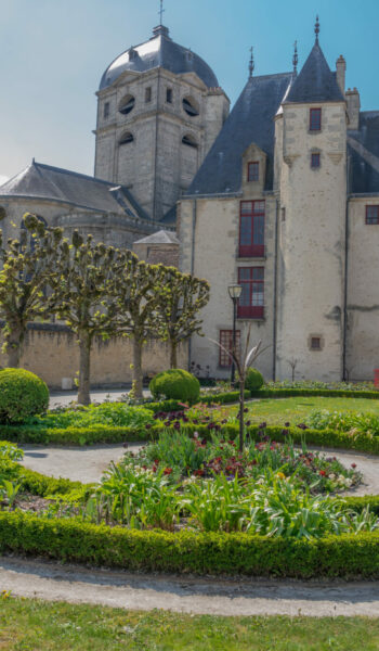 Alençon, France - 04 20 2019:  The garden of the House of Ozé