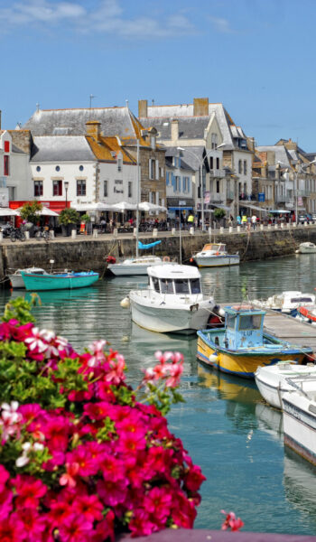 Le Croisic - view to the yacht harbour at Atlantic Ocean